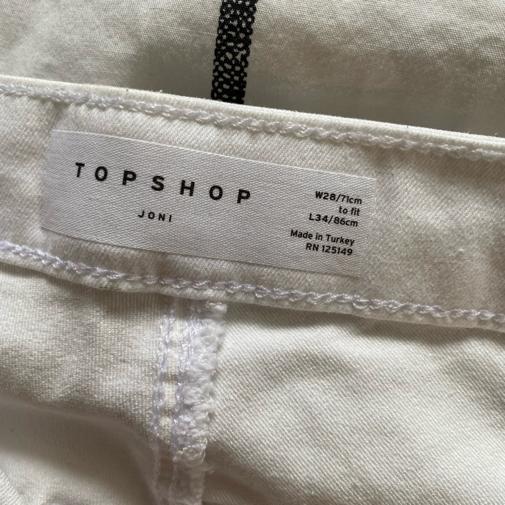 Topshop White Skinny Joni Jeans